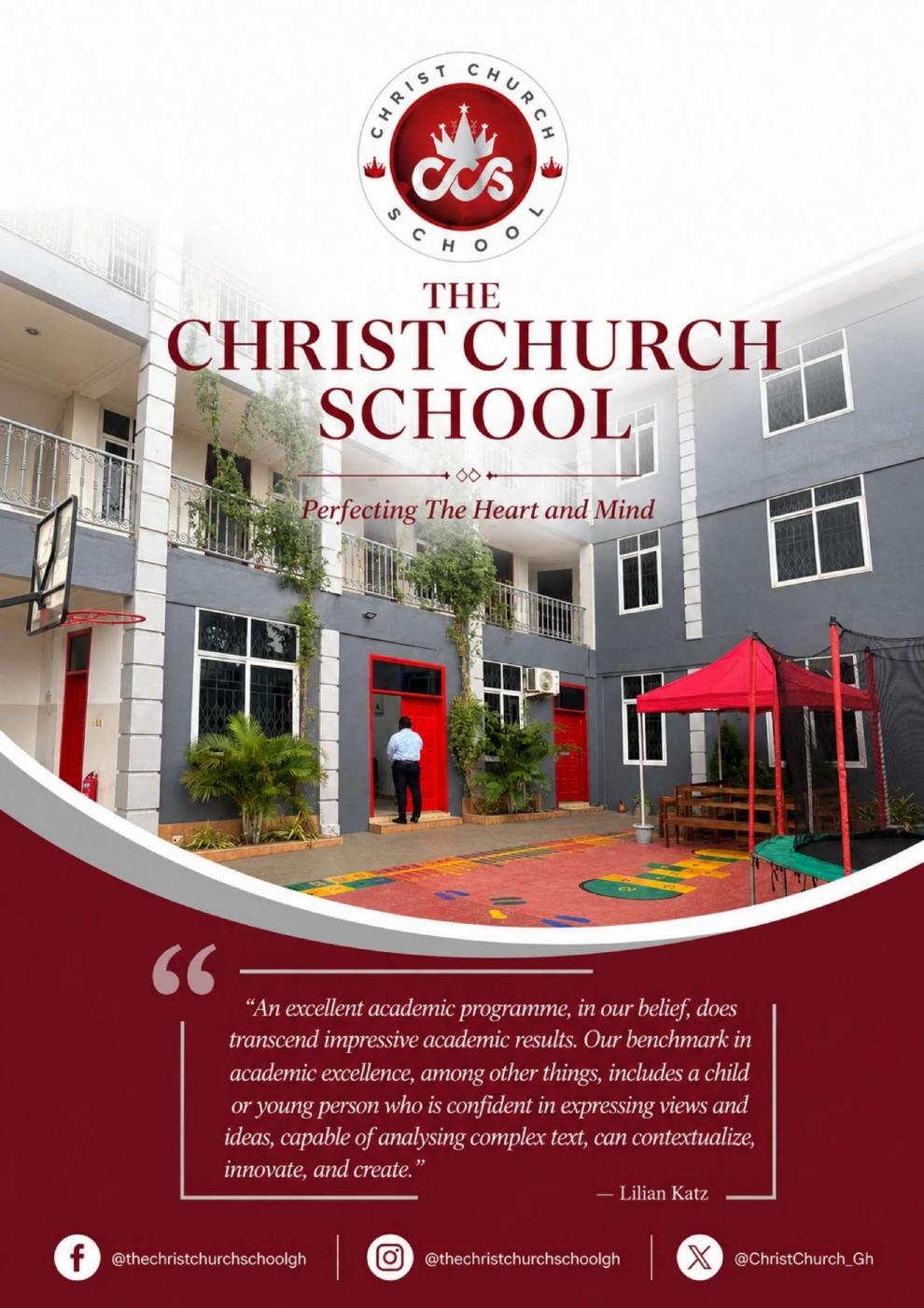 The Christ Church School brochure cover